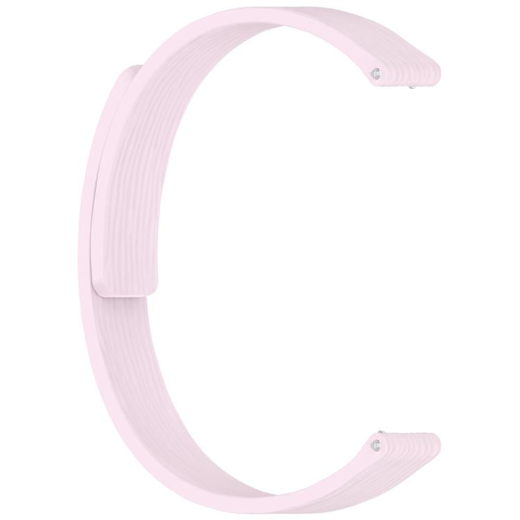 12mm Striped Soft Magnetic Silicone Watch Band(Purple)