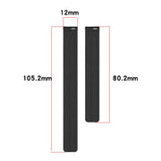 12mm Striped Soft Magnetic Silicone Watch Band(White)