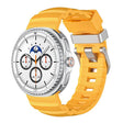 For Samsung Galaxy Watch8 / Watch8 Classic Silver Buckle Silicone Watch Band(Yellow) - free shipping - PMC TechLife - Order now!