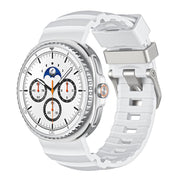 For Samsung Galaxy Watch8 / Watch8 Classic Silver Buckle Silicone Watch Band(White)