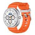For Samsung Galaxy Watch8 / Watch8 Classic Silver Buckle Silicone Watch Band(Orange) - free shipping - PMC TechLife - Order now!