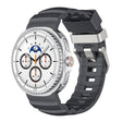 For Samsung Galaxy Watch8 / Watch8 Classic Silver Buckle Silicone Watch Band(Charcoal Black) - free shipping - PMC TechLife - Order now!