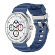For Samsung Galaxy Watch8 / Watch8 Classic Silver Buckle Silicone Watch Band(Blue) - free shipping - PMC TechLife - Order now!