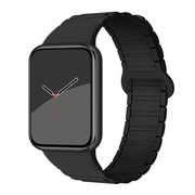 For Xiaomi Smart Band 9 Pro / Redmi Watch 5 Tri-Beads Magnetic Silicone Watch Band(Black)