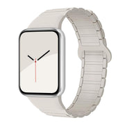 For Xiaomi Smart Band 9 Pro / Redmi Watch 5 Tri-Beads Magnetic Silicone Watch Band(Starlight)