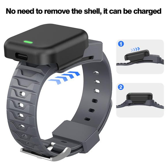 For WHOOP 4.0  Integrated TPU Watch Band(Gray)
