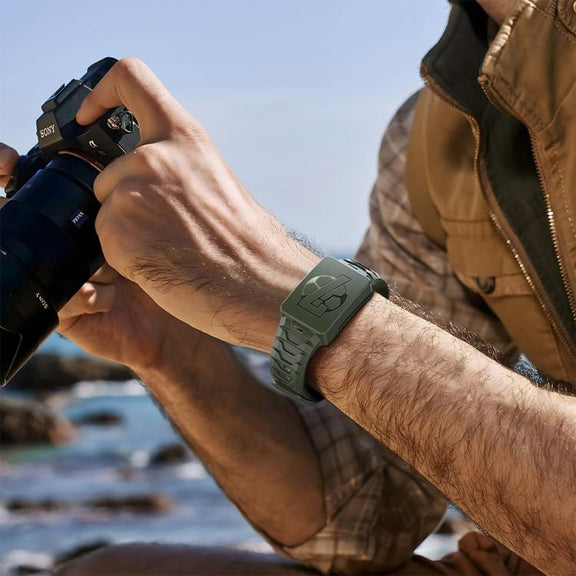 For WHOOP 4.0  Integrated TPU Watch Band(Army Green)