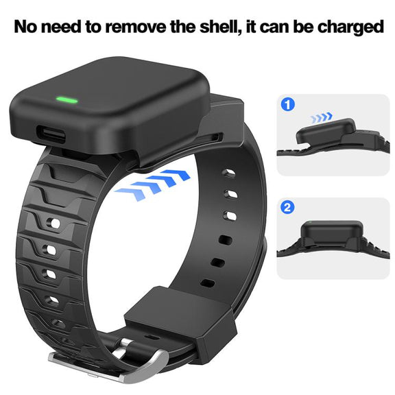 For WHOOP 4.0  Integrated TPU Watch Band(Black)