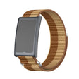For Amazfit Helio Strap Metal Ring Two Sections Nylon Hook and Loop Fastener Watch Band(Brown) - free shipping - PMC TechLife - Order now!