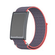 For Amazfit Helio Strap Metal Ring Two Sections Nylon Hook and Loop Fastener Watch Band(Glossy Pink) - free shipping - PMC TechLife - Order now!