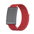 For Amazfit Helio Strap Metal Ring Two Sections Nylon Hook and Loop Fastener Watch Band(Red) - free shipping - PMC TechLife - Order now!