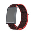 For Amazfit Helio Strap Metal Ring Two Sections Nylon Hook and Loop Fastener Watch Band(Red Black) - free shipping - PMC TechLife - Order now!