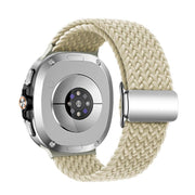 For Samsung Galaxy Watch8 / Watch8 Classic Magnetic Buckle Braided Nylon Watch Band(Starlight)