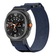 For Samsung Galaxy Watch8 / Watch8 Classic Two Sections Nylon Hook And Loop Fastener Watch Band(Blue)