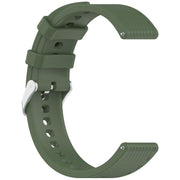 For OnePlus Watch 3 43mm Rhombic Texture Groove Silicone Watch Band(Dark Green)