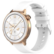 For OnePlus Watch 3 43mm Rhombic Texture Groove Silicone Watch Band(White)
