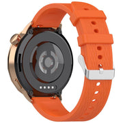For OnePlus Watch 3 43mm Rhombic Texture Groove Silicone Watch Band(Orange)