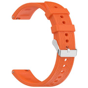 For OnePlus Watch 3 43mm Rhombic Texture Groove Silicone Watch Band(Orange)