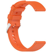 For OnePlus Watch 3 43mm Rhombic Texture Groove Silicone Watch Band(Orange)