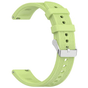 For OnePlus Watch 3 43mm Rhombic Texture Groove Silicone Watch Band(Lime)