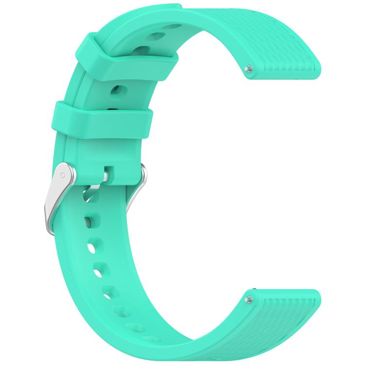 For OnePlus Watch 3 43mm Rhombic Texture Groove Silicone Watch Band(Teal)
