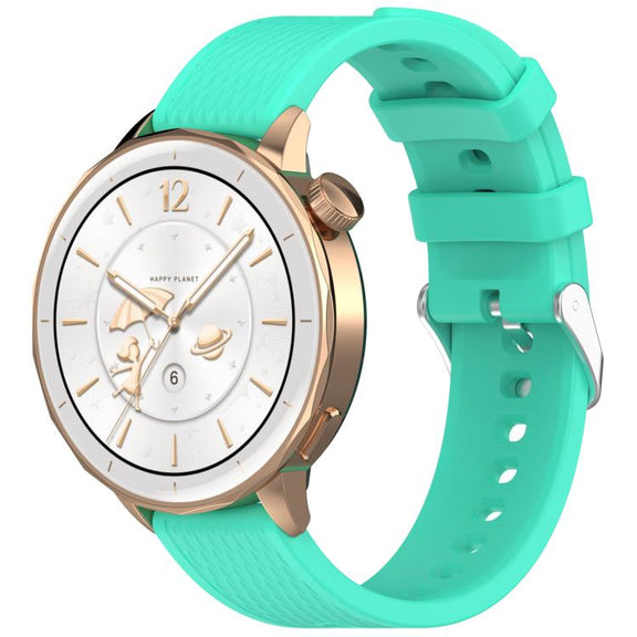 For OnePlus Watch 3 43mm Rhombic Texture Groove Silicone Watch Band(Teal)