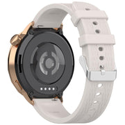 For OnePlus Watch 3 43mm Rhombic Texture Groove Silicone Watch Band(Starlight)