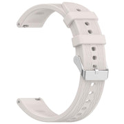 For OnePlus Watch 3 43mm Rhombic Texture Groove Silicone Watch Band(Starlight)