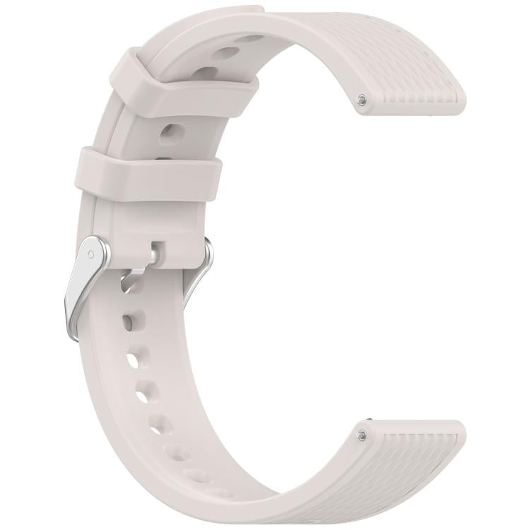 For OnePlus Watch 3 43mm Rhombic Texture Groove Silicone Watch Band(Starlight)