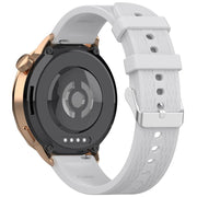 For OnePlus Watch 3 43mm Rhombic Texture Groove Silicone Watch Band(Gray)