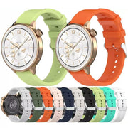 For OnePlus Watch 3 43mm Rhombic Texture Groove Silicone Watch Band(Dark Green)