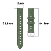 For OnePlus Watch 3 43mm Rhombic Texture Groove Silicone Watch Band(Dark Green)