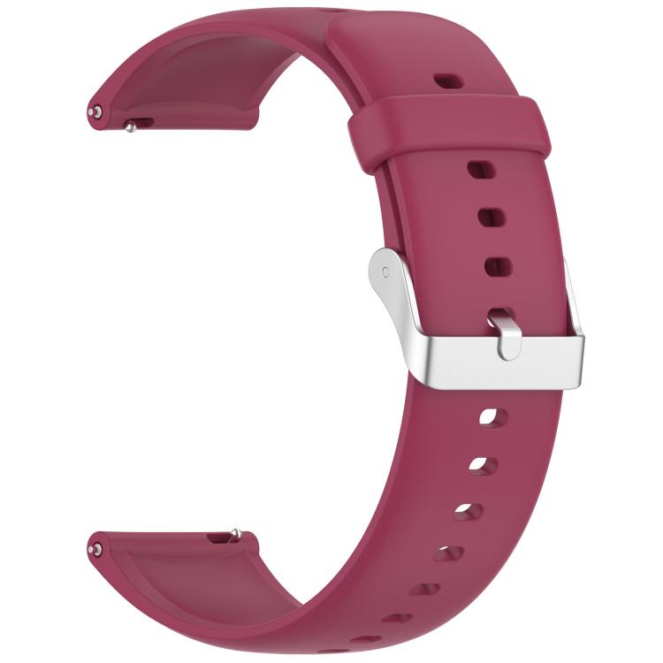 For CMF Watch 3 Pro / CMF Watch Pro2 Solid Color Silicone Watch Band(Wine Red)