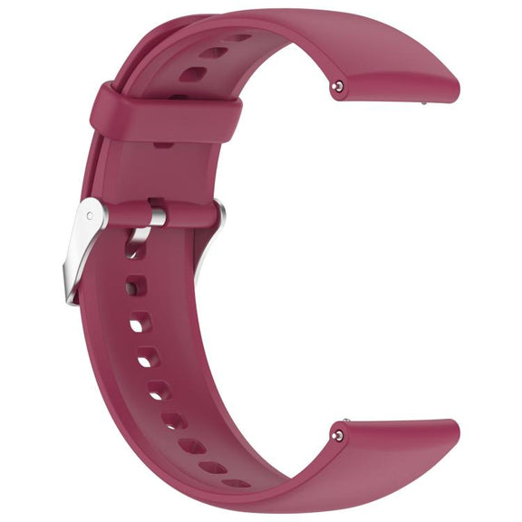 For CMF Watch 3 Pro / CMF Watch Pro2 Solid Color Silicone Watch Band(Wine Red)