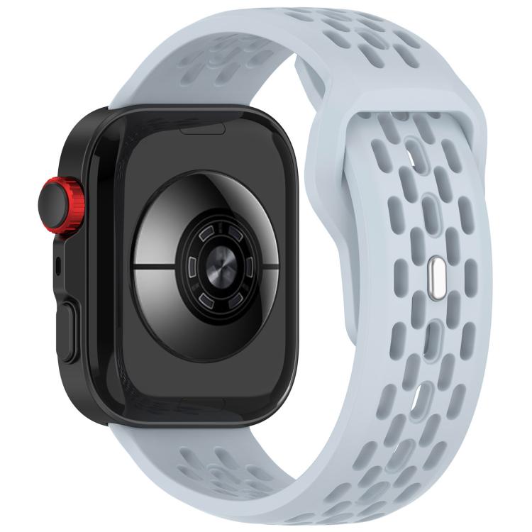 For Huawei Watch Fit4 / Fit4 Pro / Fit3 Mesh Silver Reverse Steel Buckle Silicone Watch Band(Light Blue) - free shipping - PMC TechLife - Order now!