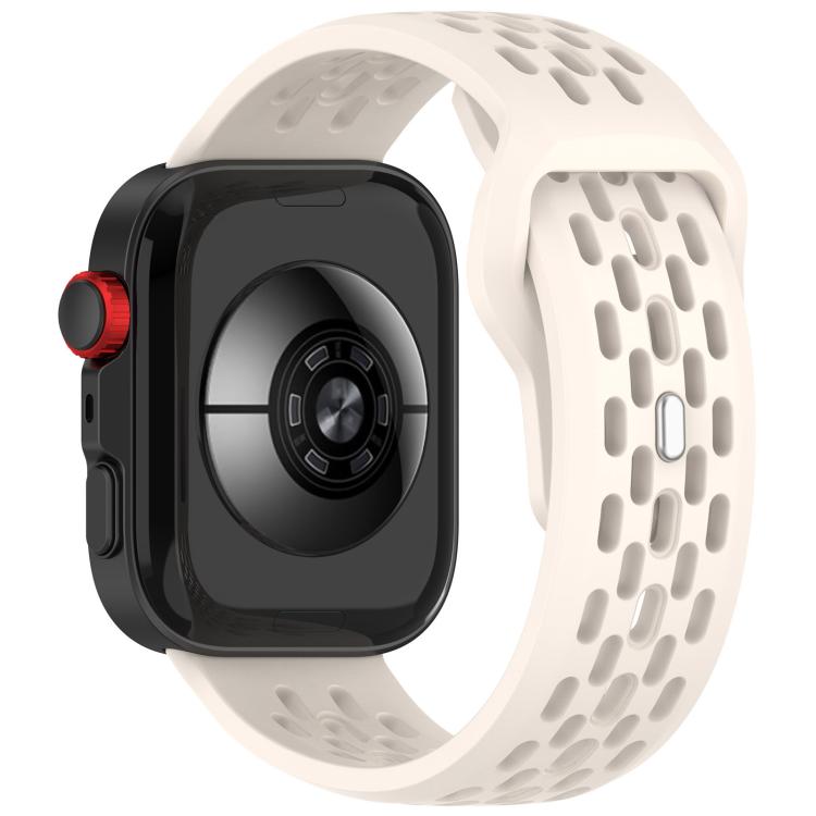 For Huawei Watch Fit4 / Fit4 Pro / Fit3 Mesh Silver Reverse Steel Buckle Silicone Watch Band(Starlight) - free shipping - PMC TechLife - Order now!