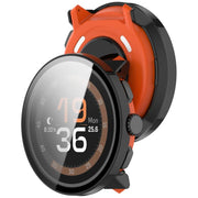 For Suunto Run Tempered Film Integrated PC Watch Protective Cover(Black)