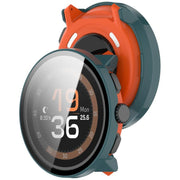For Suunto Run Tempered Film Integrated PC Watch Protective Cover(Pine Green)