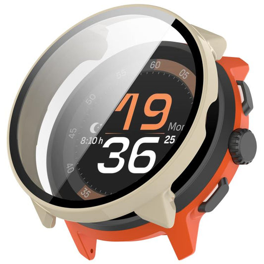 For Suunto Run Tempered Film Integrated PC Watch Protective Cover(Ivory White) - free shipping - PMC Jewellery - Order now!