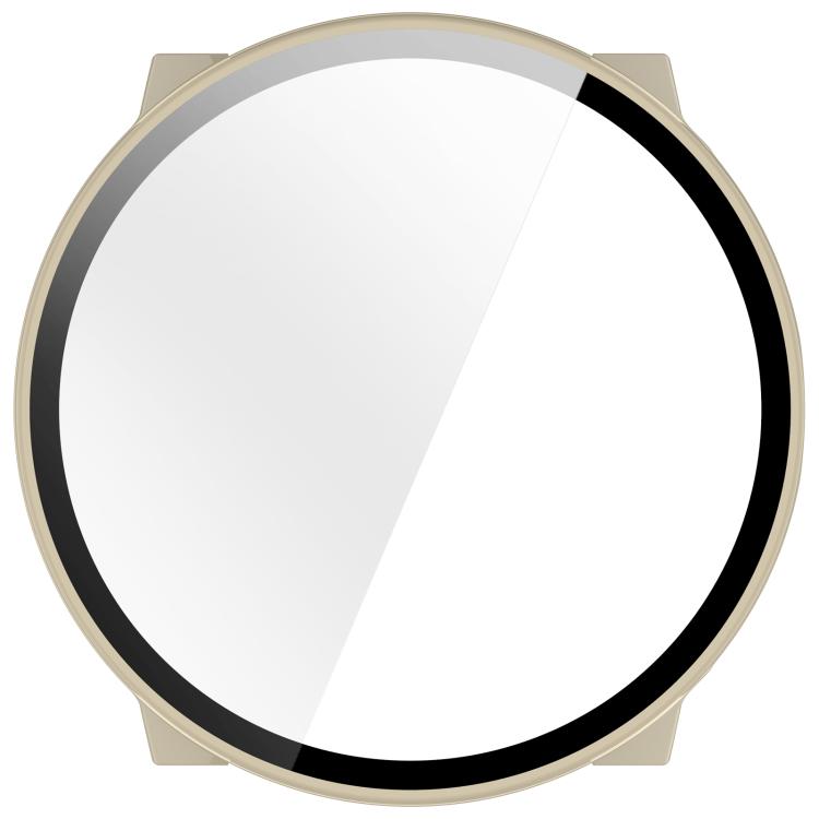 For Suunto Run Tempered Film Integrated PC Watch Protective Cover(Ivory White)