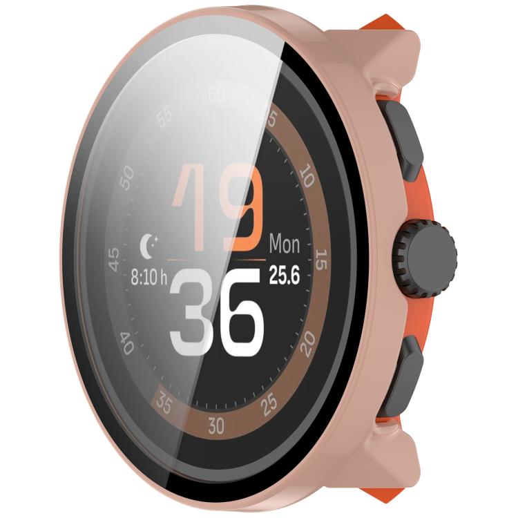 For Suunto Run Tempered Film Integrated PC Watch Protective Cover(Pink) - free shipping - PMC Jewellery - Order now!