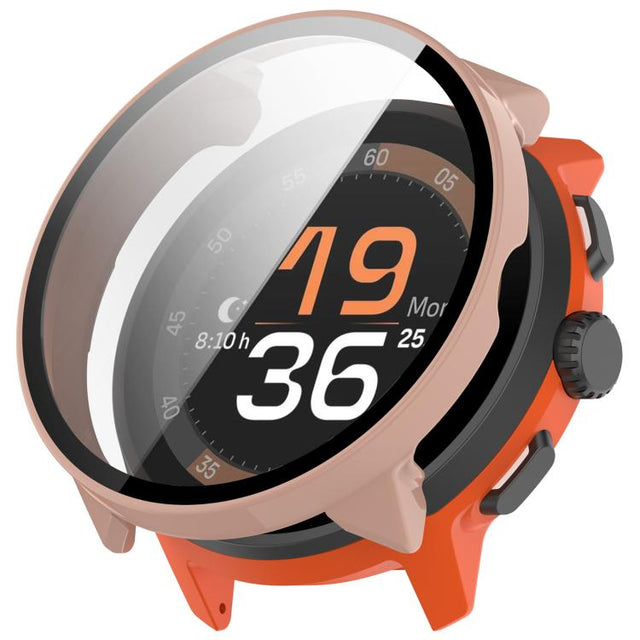 For Suunto Run Tempered Film Integrated PC Watch Protective Cover(Pink)