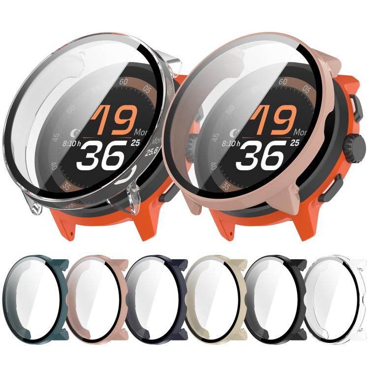 For Suunto Run Tempered Film Integrated PC Watch Protective Cover(Pink) - free shipping - PMC Jewellery - Order now!