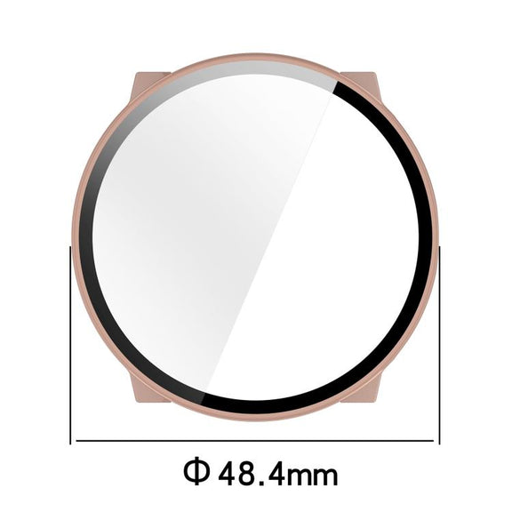 For Suunto Run Tempered Film Integrated PC Watch Protective Cover(Ink Blue)