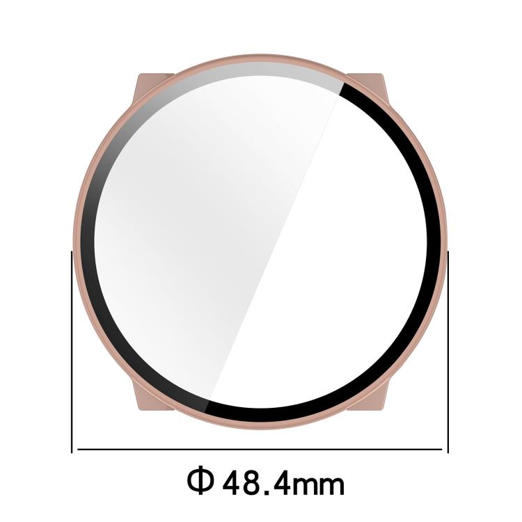 For Suunto Run Tempered Film Integrated PC Watch Protective Cover(Ivory White)