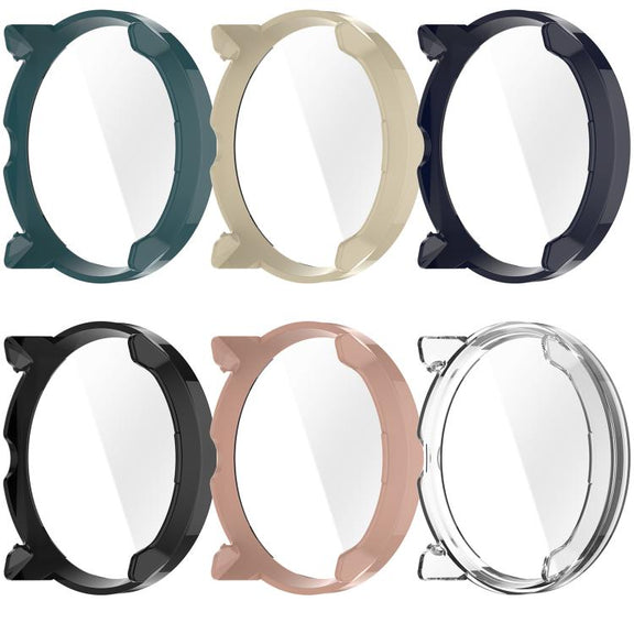 For Suunto Run Tempered Film Integrated PC Watch Protective Cover(Black)
