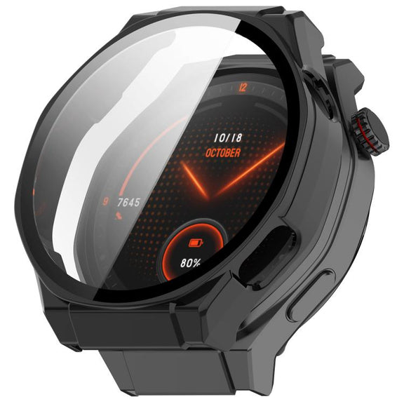 For Honor Watch 5 Ultra Tempered Film Integrated PC Watch Protective Cover(Black)