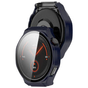 For Honor Watch 5 Ultra Tempered Film Integrated PC Watch Protective Cover(Ink Blue)