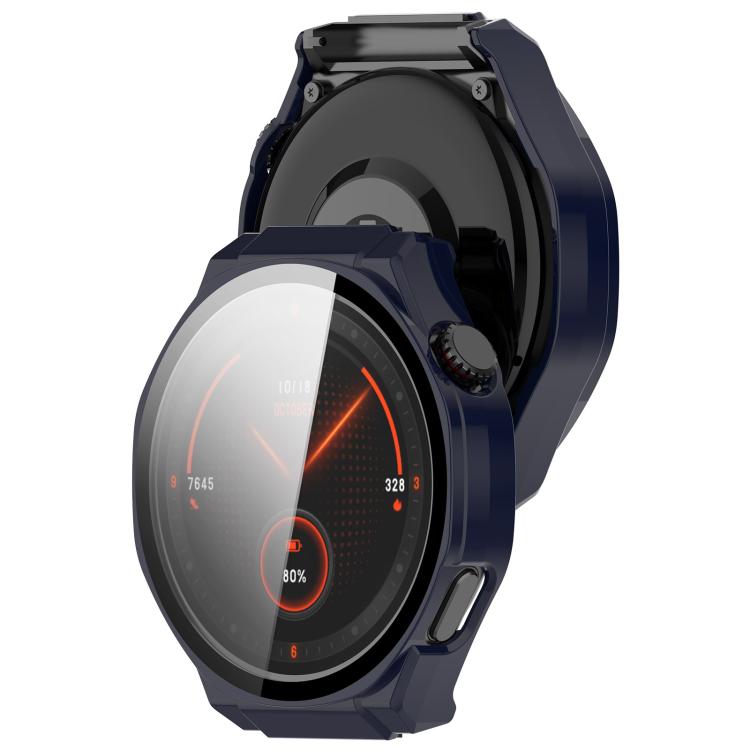 For Honor Watch 5 Ultra Tempered Film Integrated PC Watch Protective Cover(Ink Blue)