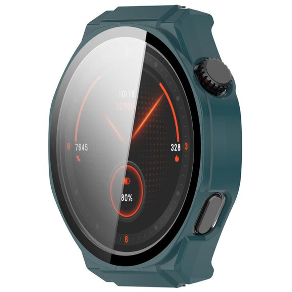 For Honor Watch 5 Ultra Tempered Film Integrated PC Watch Protective Cover(Pine Green)